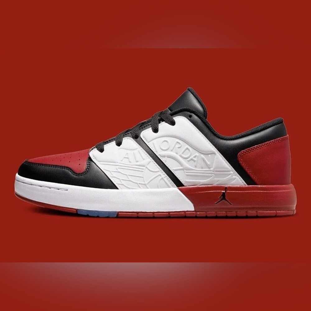 Air Jordan Nu Retro 1 Low Sneakers Red and Black